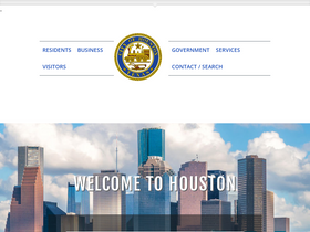 'houstontx.gov' screenshot