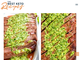 'thebestketorecipes.com' screenshot