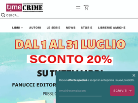 timecrime.it homepage screenshot