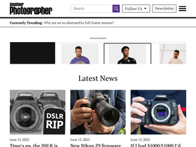 'amateurphotographer.com' screenshot