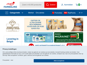 'farmaline.be' screenshot