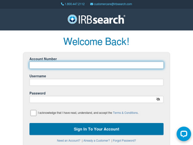 IRBsearch, Resources