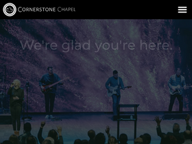 'cornerstonechapel.net' screenshot