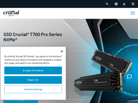 'crucial.fr' screenshot