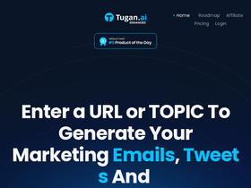 Tugan.ai - Revolutionize content creation: URL-to-original, quick, human-like AI writing.