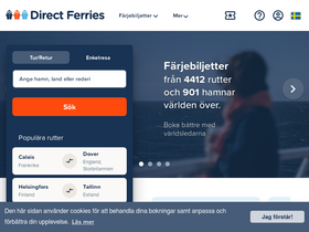 'directferries.se' screenshot