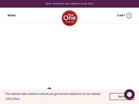 'steponefoods.com' screenshot