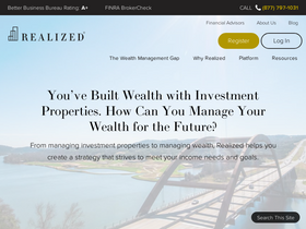 'realized1031.com' screenshot
