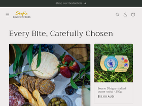 stephsgourmetfoods.com.au homepage screenshot