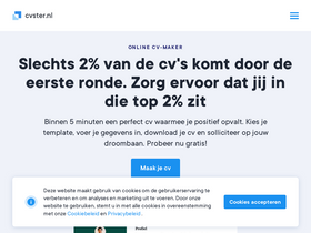 'cvster.nl' screenshot