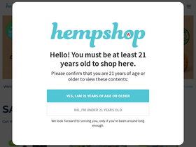 'hempshop.io' screenshot