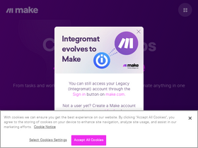 'integromat.com' screenshot