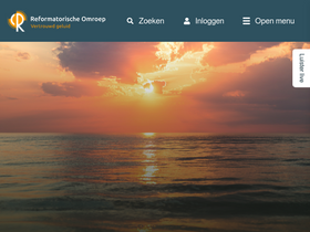 'reformatorischeomroep.nl' screenshot