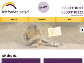 'telefonseelsorge.de' screenshot