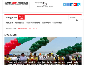 'southasiamonitor.org' screenshot