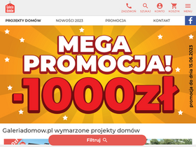 'galeriadomow.pl' screenshot