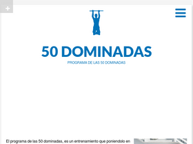 '50dominadas.com' screenshot