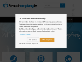 'fernsehempfang.tv' screenshot