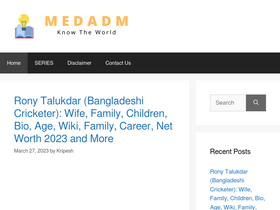 'medadmbjmc.in' screenshot