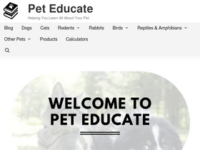 'peteducate.com' screenshot