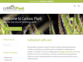 'curiousplant.com' screenshot
