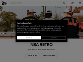 'neweracap.co.uk' screenshot