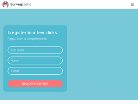 'surveylama.com' screenshot