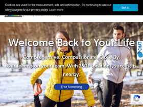 'coraphysicaltherapy.com' screenshot