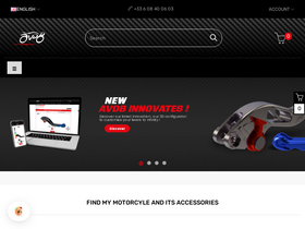 'avdb-moto.fr' screenshot