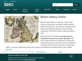 'british-history.ac.uk' screenshot