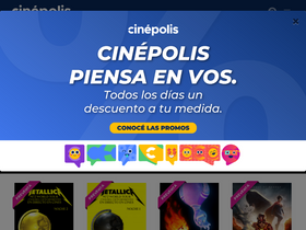 'cinepolis.com.ar' screenshot