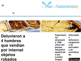 'lavozdecataratas.com' screenshot