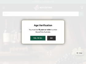 boozetime.com.au homepage screenshot