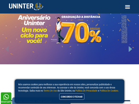 'pagamentos.uninter.com' screenshot