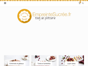 'empreintesucree.fr' screenshot