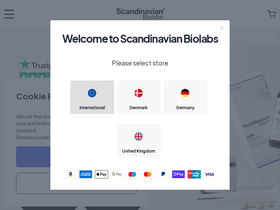 'scandinavianbiolabs.com' screenshot