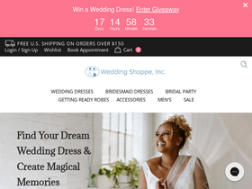 'weddingshoppeinc.com' screenshot