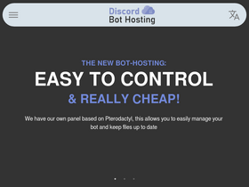 'discordbothosting.com' screenshot