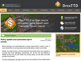 'openttd.org' screenshot