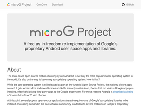 'microg.org' screenshot