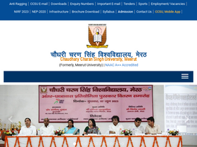 'ccsuniversity.ac.in' screenshot