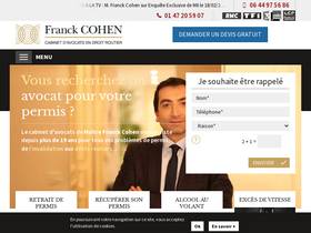 'franck-cohen-avocat.fr' screenshot