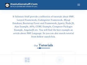 'itsolutionstuff.com' screenshot