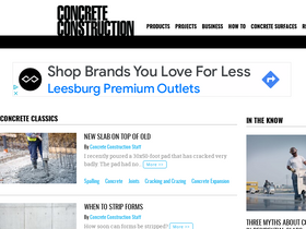 'concreteconstruction.net' screenshot