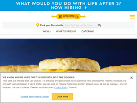 'biscuitville.com' screenshot