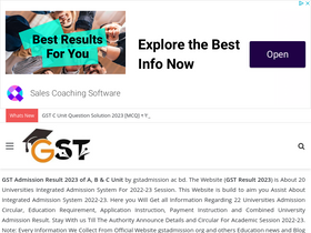 'gstadmission.com' screenshot