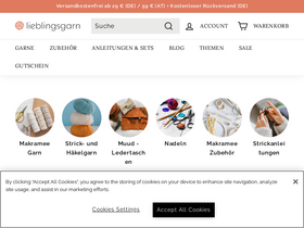 lieblingsgarn.de website screenshot
