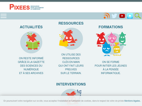 'pixees.fr' screenshot