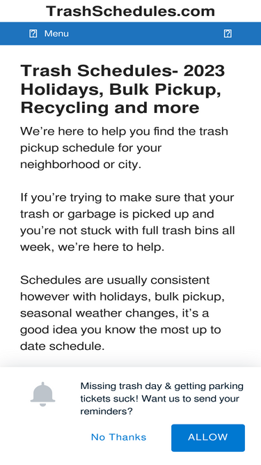 trashschedules.com