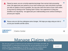 'eclaimsline.com' screenshot